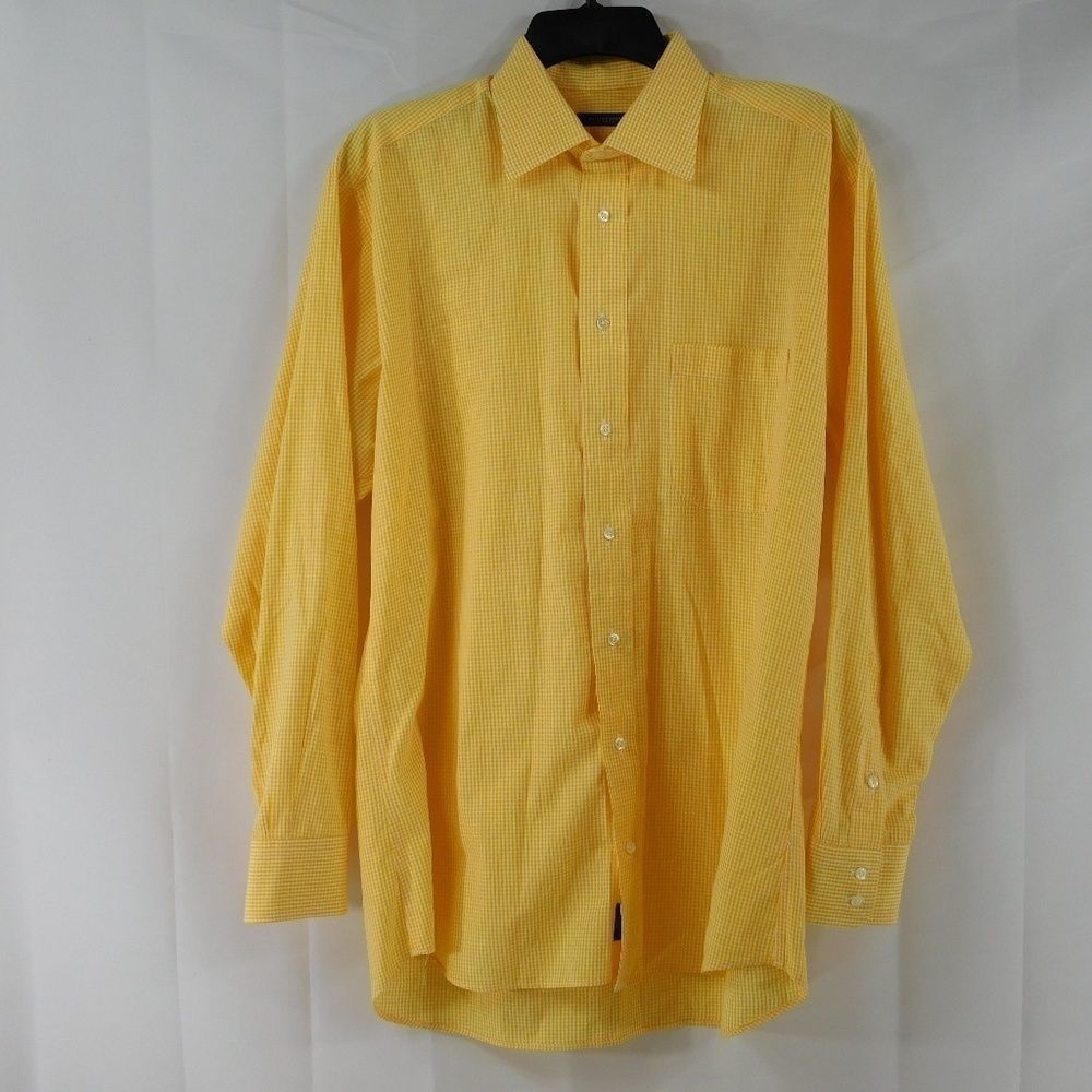 Vintage Burberry Yellow/White Gingham Long Sleeve